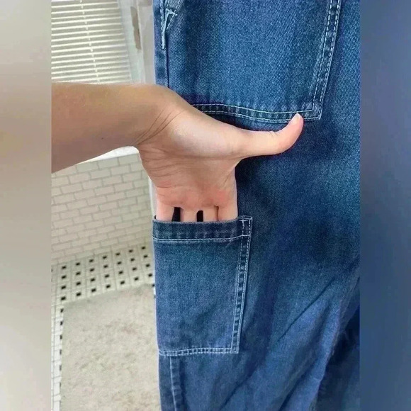 Refuge Denim mom jeans cargo style with pockets size‎ 5 - Picture 4 of 7